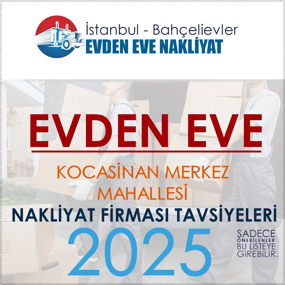 Kocasinan Evden Eve Nakliyat Firmaları